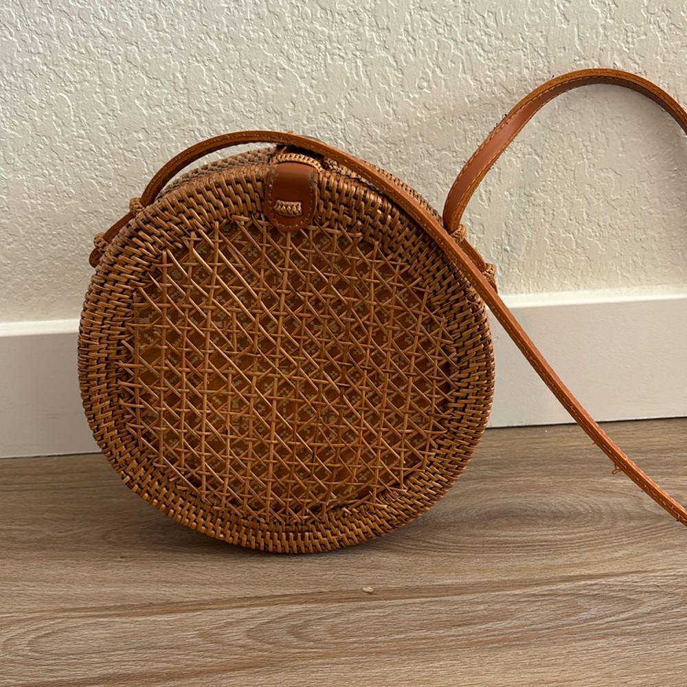 Woven Anthropologie bag